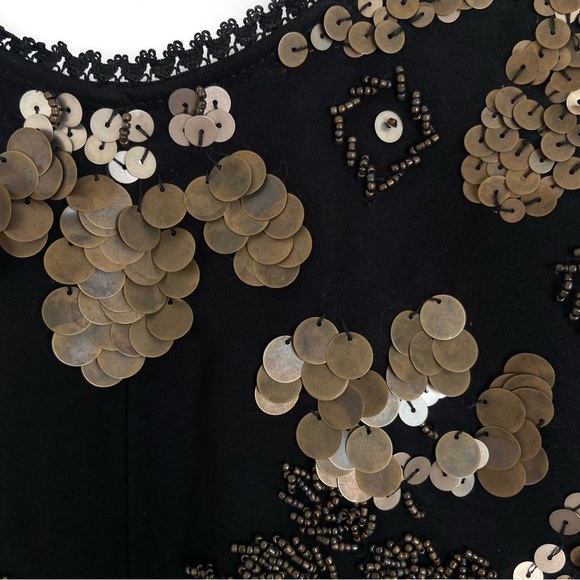 ONE TEASPOON Goldrush Sequin Beaded Open Back Bodysuit - Picture 2 of 10